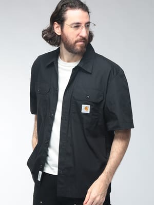 Carhartt WIP (カーハートワークインプログレス) メンズ シャツ 半袖 クラフトシャツ ワークシャツ 無地 CARI035232