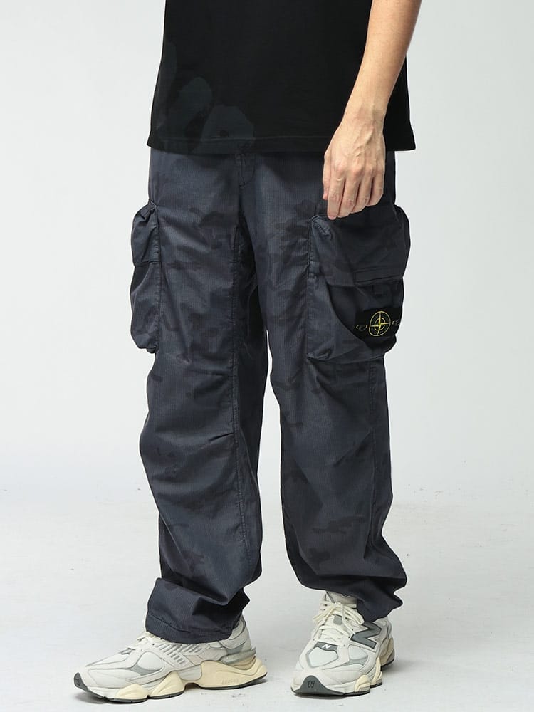STONE ISLAND (ストーンアイランド) メンズ ロングパンツ ロゴパッチ 