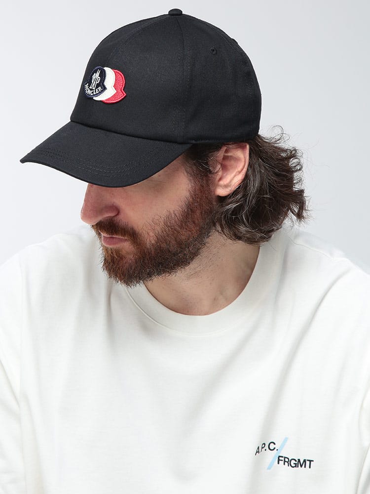 MONCLER (モンクレール) メンズ キャップ トリコロール ロゴ キャップ MC3B000210U618