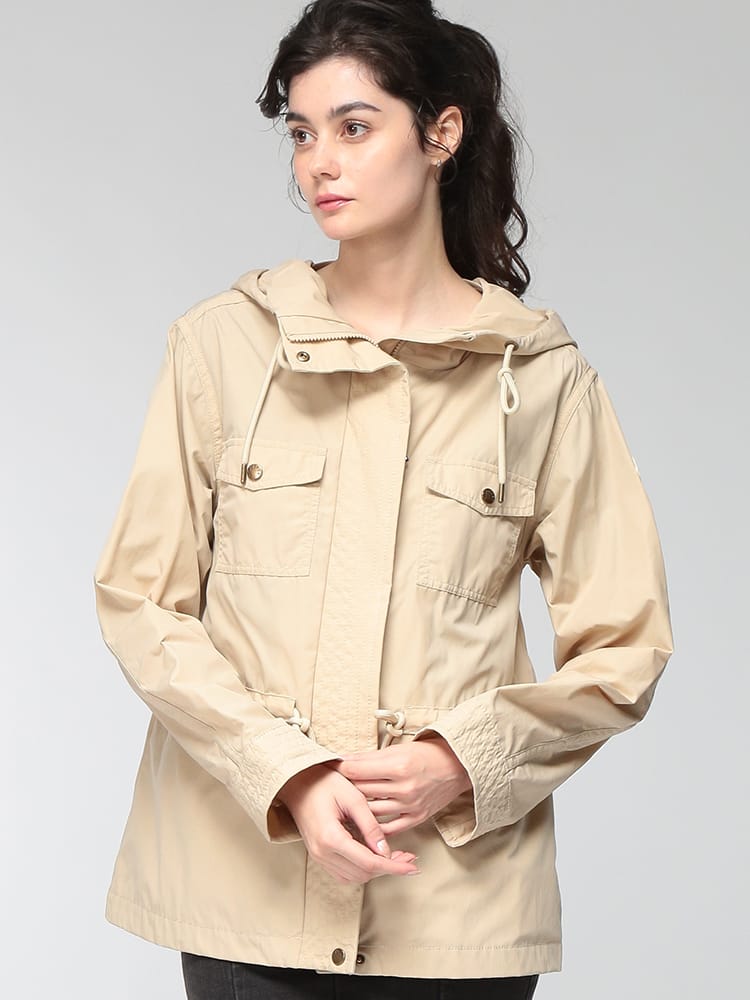 MONCLER (モンクレール) レディース パーカー ウエストドローコード フルジップ コットンパーカー MCLSERIN6