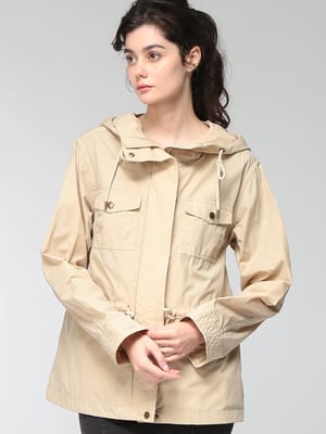 MONCLER (モンクレール) レディース パーカー ウエストドローコード フルジップ コットンパーカー MCLSERIN6
