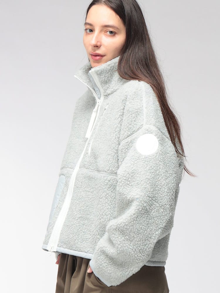 CANADA GOOSE (カナダグース) レディース フリースジャケット SIMCOE シムコー フリース スタンド ブルゾン ホワイトディスク CGL1101WW