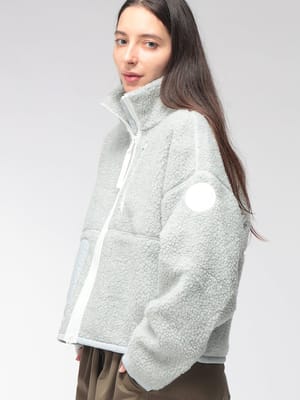 CANADA GOOSE (カナダグース) レディース フリースジャケット SIMCOE シムコー フリース スタンド ブルゾン ホワイトディスク CGL1101WW