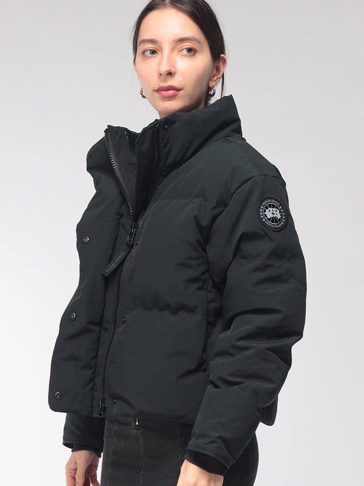 CANADA GOOSE (カナダグース) レディース ダウン ジャケット GRANDVIEW グランビュー ブラックディスク クロップド ブルゾン CGL2266WB