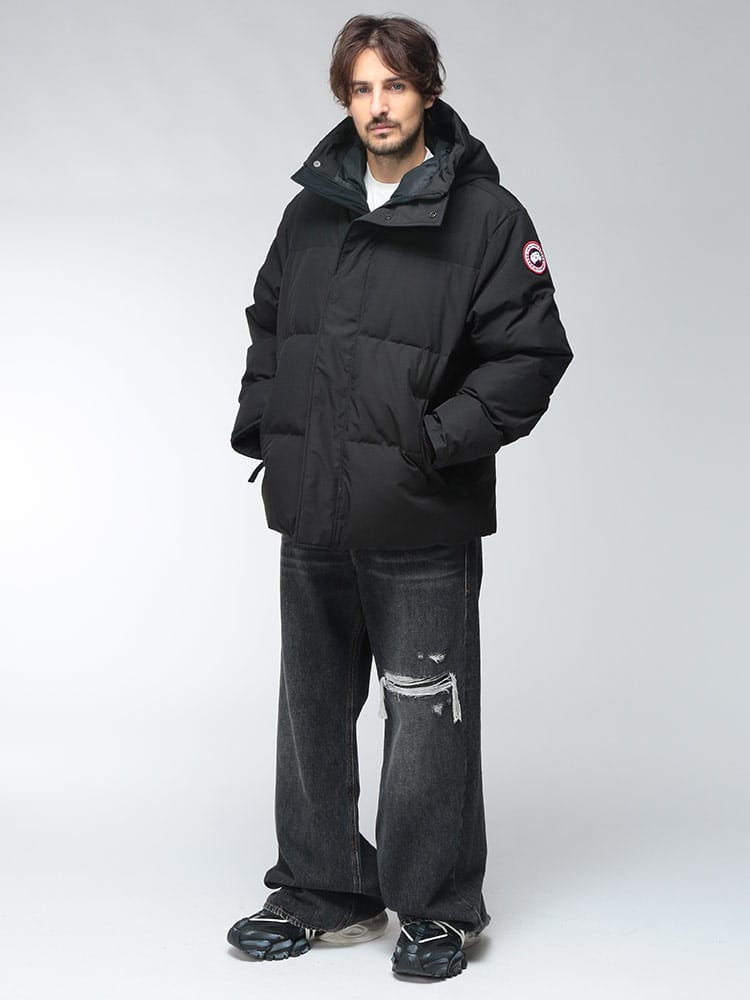 CANADA GOOSE (カナダグース) メンズ ダウン ジャケット SEYMOUR シーモア パーカ トーナルディスク ダウン ブルゾン CG1743M