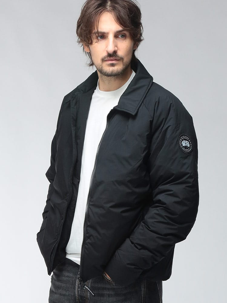 CANADA GOOSE (カナダグース) メンズ ライトダウンジャケット LODGE TRACK パッカブル ロッジ トラック ブラックディスク ブルゾン CG1749MB