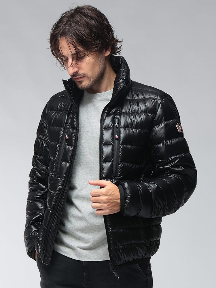 MONCLER (モンクレール) メンズ ダウンジャケット ライトダウン ショート丈 ワンポイントロゴ パッカブル ジャケット HERS MCGNHERS6