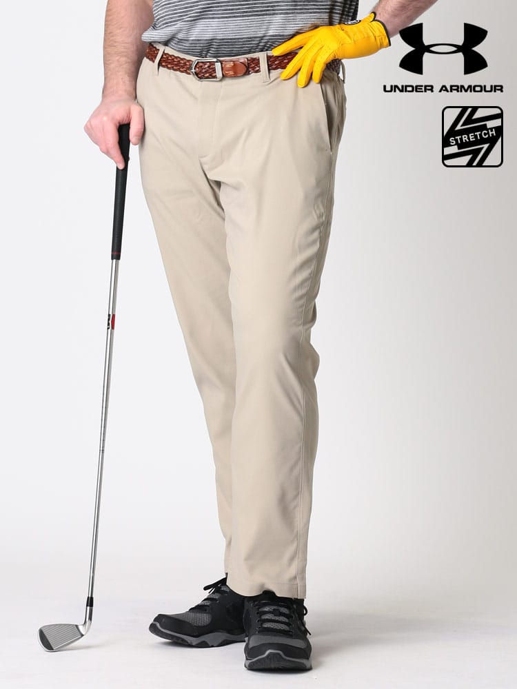 大きいサイズ メンズ UNDER ARMOUR (アンダーアーマー) USA規格 ストレッチ ウエストゴム ロングパンツ SHOWDOWN PANT 32LENGTH