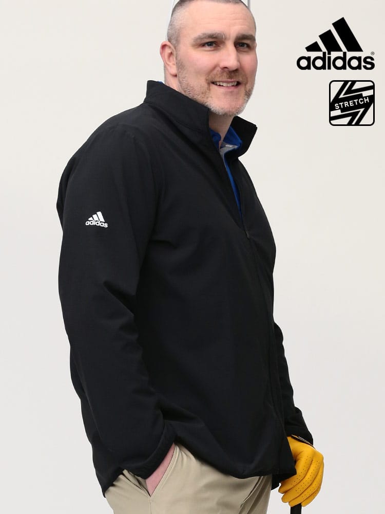大きいサイズ メンズ adidas (アディダス) ストレッチ フルジップ 