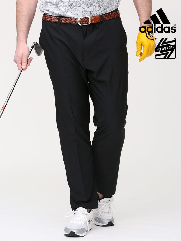 大きいサイズ メンズ adidas (アディダス) ストレッチ 無地 ジップフライ ロングパンツ ULTIMATE 365 CLASSIC PANTS