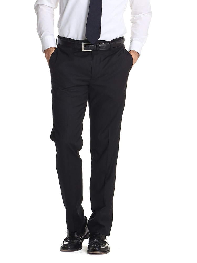 Calvin Klein (カルバンクライン) ストレッチ 無地 ノータック スラックス SLIM BLACK CKJRREPJ7Y0000 ブランド