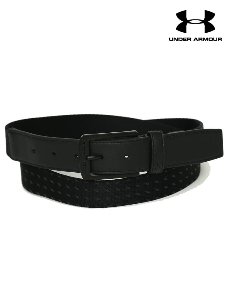 大きいサイズ メンズ UNDER ARMOUR (アンダーアーマー) USA規格 切り替え ピンバックル ベルト NOVELTY GOLF BELT