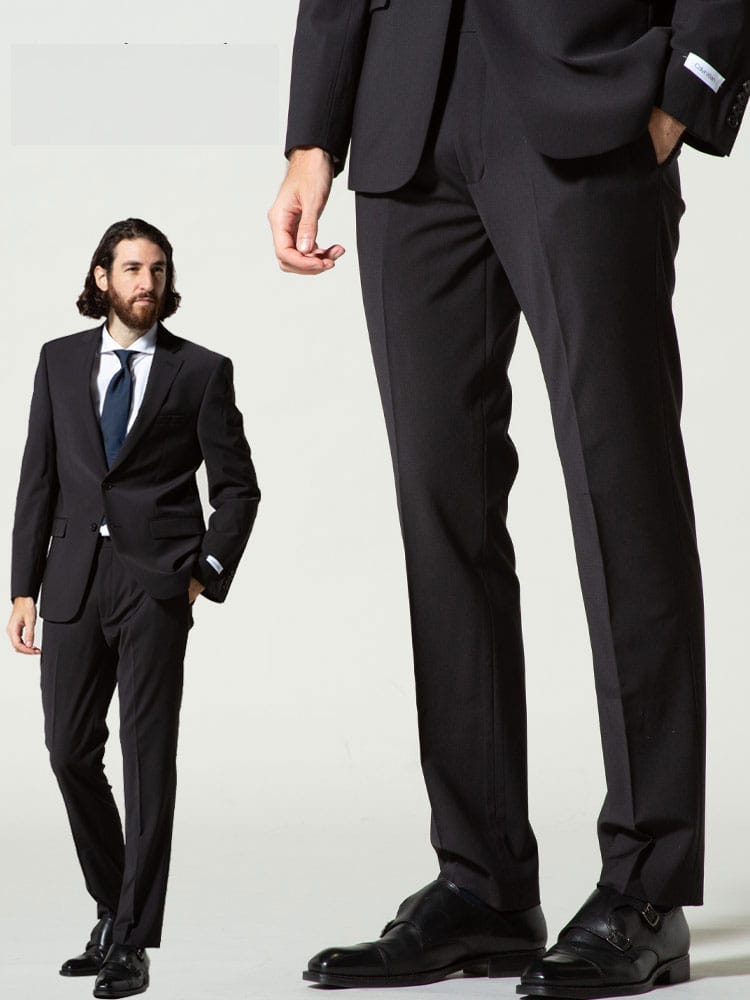 Calvin Klein (カルバンクライン) ストレッチ ノータック 無地 スラックス SLIM FIT CKJEROMEJ1Y0002 ブランド