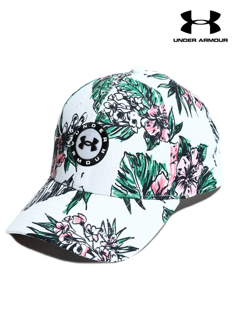 大きいサイズ メンズ UNDER ARMOUR (アンダーアーマー) ボタニカルプリント キャップ JORDAN SPIETH TOUR ADJ HAT