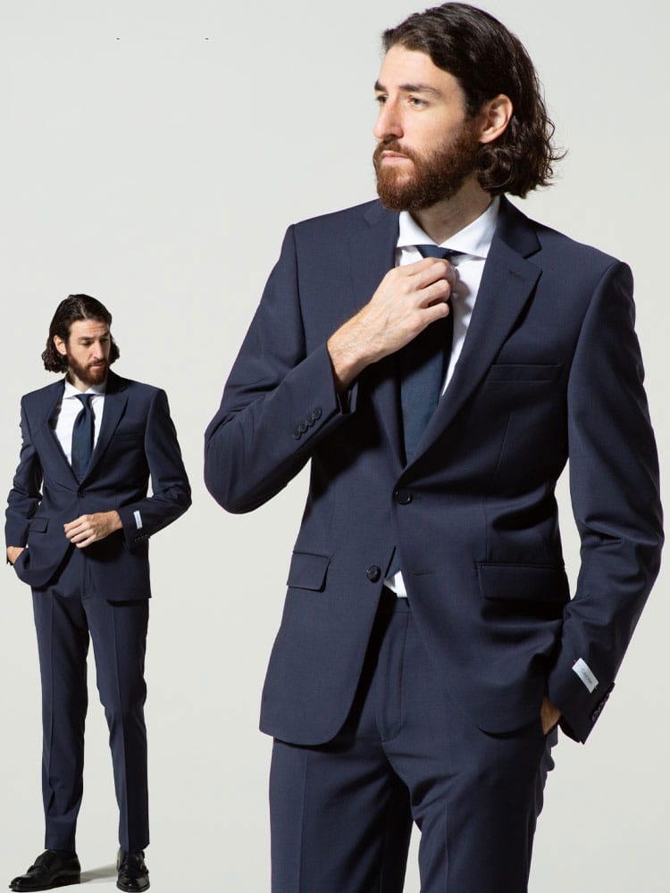 Calvin Klein (カルバンクライン) ストレッチ 無地 シングル 2ツ釦 ジャケット SLIMFIT CKMLBI17NW0003 ブランド