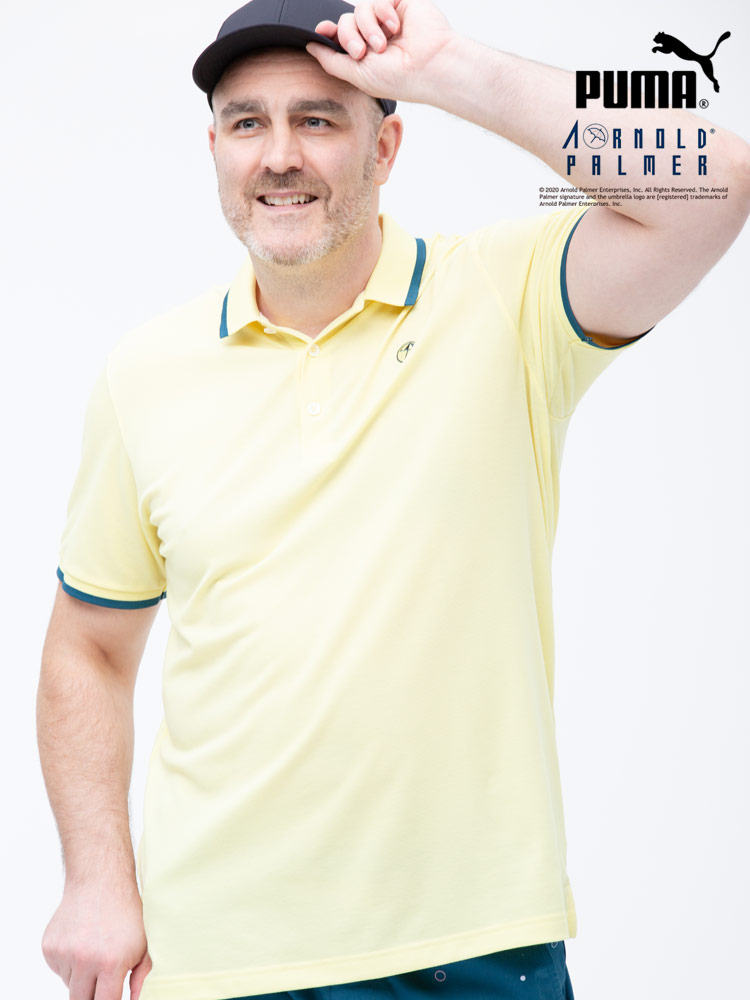 大きいサイズ メンズ PUMA (プーマ) ワンポイント ライン 半袖 ゴルフ ポロシャツ SIGNATURE TIPPED POLO