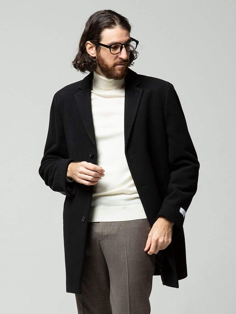 Calvin Klein カルバンクライン ウール混 チェスターコート ブランド メンズ アウター コート ビジネス CKPROSPER 