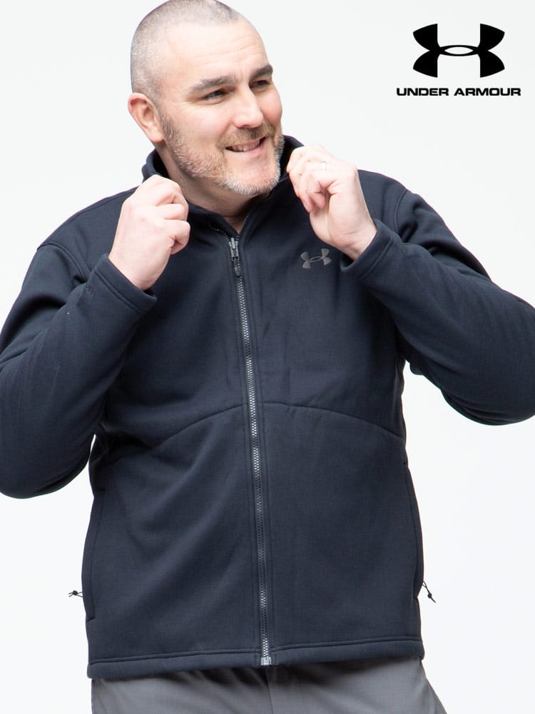 大きいサイズ メンズ UNDER ARMOUR (アンダーアーマー) USA規格 coldgear LOOSE STORM1 3WAY 裏ボアライナー フード フルジップ ジャケット PORTER 3IN1 JKT