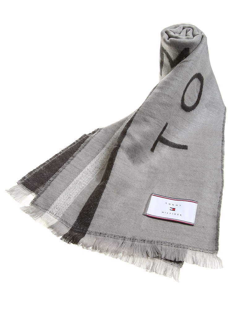 Tommy Hilfiger トミーヒルフィガー ロゴ ライン マフラー ブランド メンズ 小物 マフラー TMTH100081