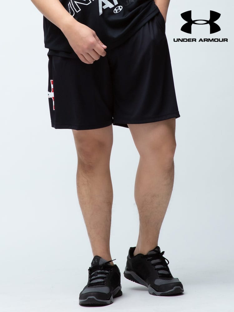 大きいサイズ メンズ UNDER ARMOUR (アンダーアーマー) USA規格 LOOSE サイドロゴ 前閉じ ショートパンツ FREEDOM TECH BFL SHORT