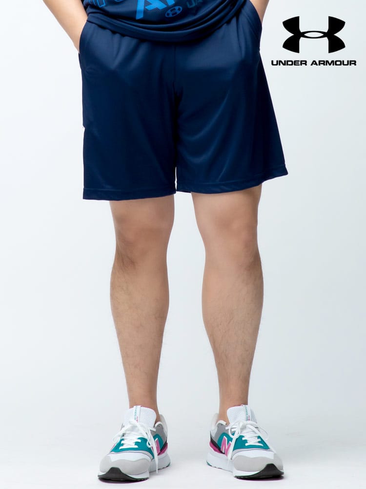大きいサイズ メンズ UNDER ARMOUR (アンダーアーマー) USA規格 LOOSE サイドロゴ 前閉じ ショートパンツ FREEDOM TECH BFL SHORT