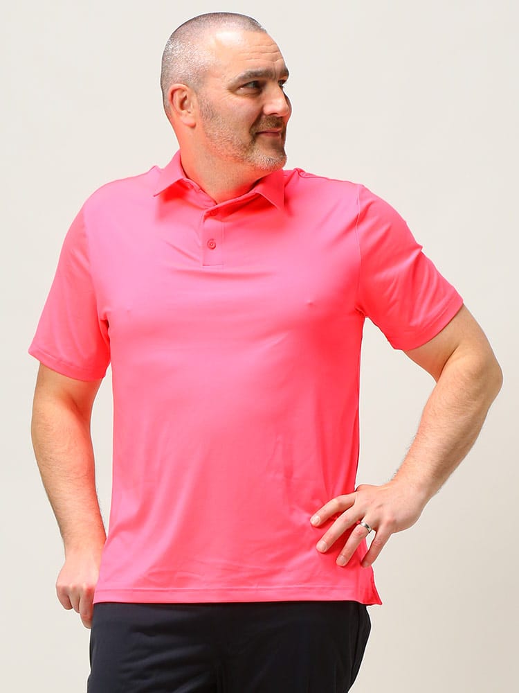 大きいサイズ メンズ UNDER ARMOUR (アンダーアーマー) USA規格 LOOSE UPF 無地 半袖 ゴルフ ポロシャツ T2 GREEN POLO