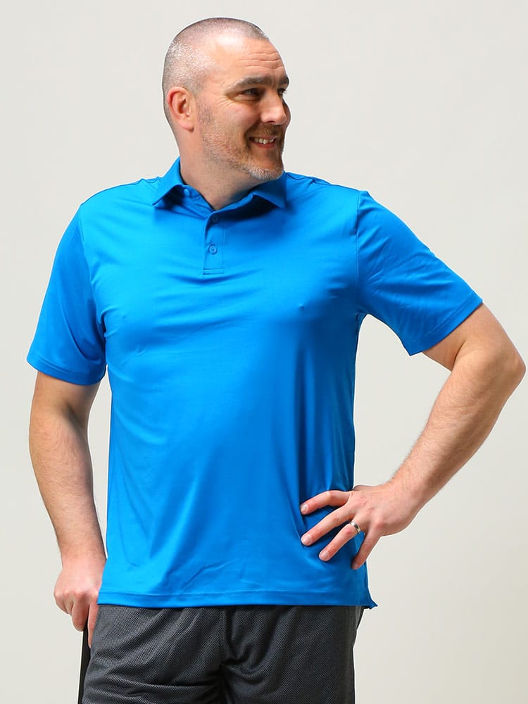 大きいサイズ メンズ UNDER ARMOUR (アンダーアーマー) USA規格 LOOSE UPF 無地 半袖 ゴルフ ポロシャツ T2 GREEN POLO