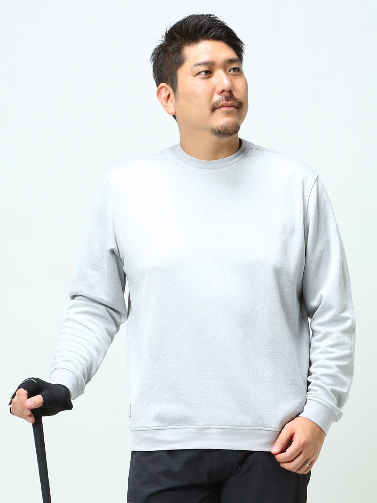 大きいサイズ メンズ adidas (アディダス) 胸ロゴ 切り替え 半袖 Tシャツ SPORT COLLAR POLO