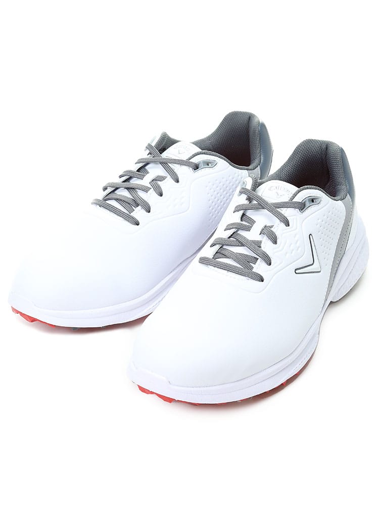 大きいサイズ メンズ Callaway (キャロウェイ) レザー ローカットスニーカー Solana TRX WIDE ゴルフシューズ GOLF SHOES