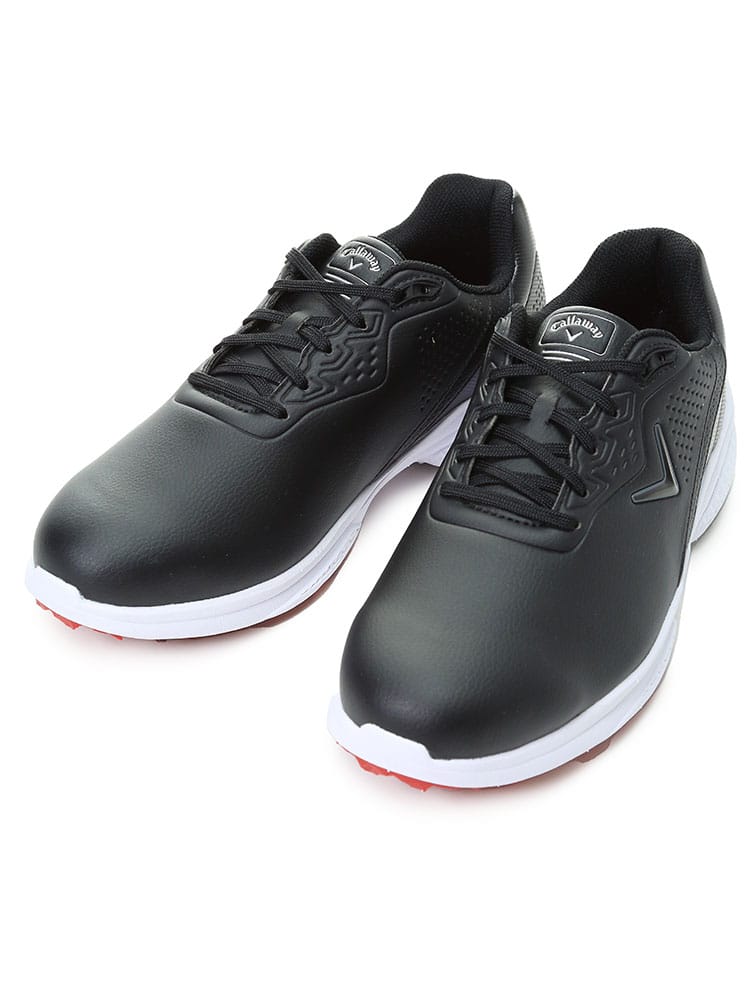 大きいサイズ メンズ Callaway (キャロウェイ) レザー ローカットスニーカー Solana TRX WIDE ゴルフシューズ GOLF SHOES