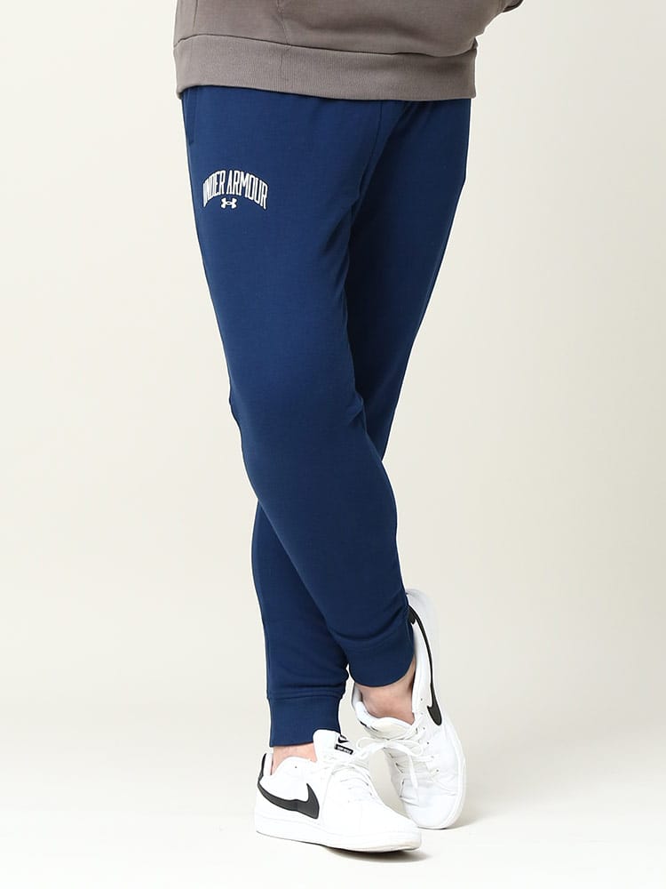 在庫処分 返品交換不可 大きいサイズ メンズ UNDER ARMOUR (アンダーアーマー) USA規格 LOOSE 裏起毛 ジョガーパンツ RIVAL FLC WM JOGGER