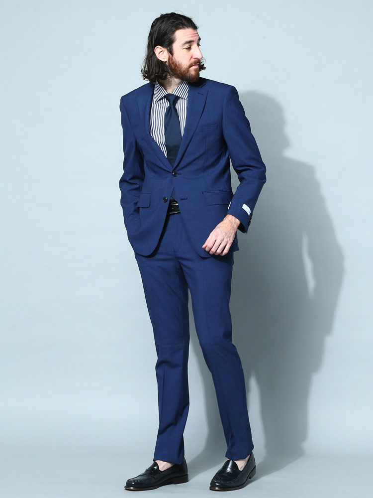 Calvin Klein (カルバンクライン) シングル ノータック スーツ SLIMFIT 