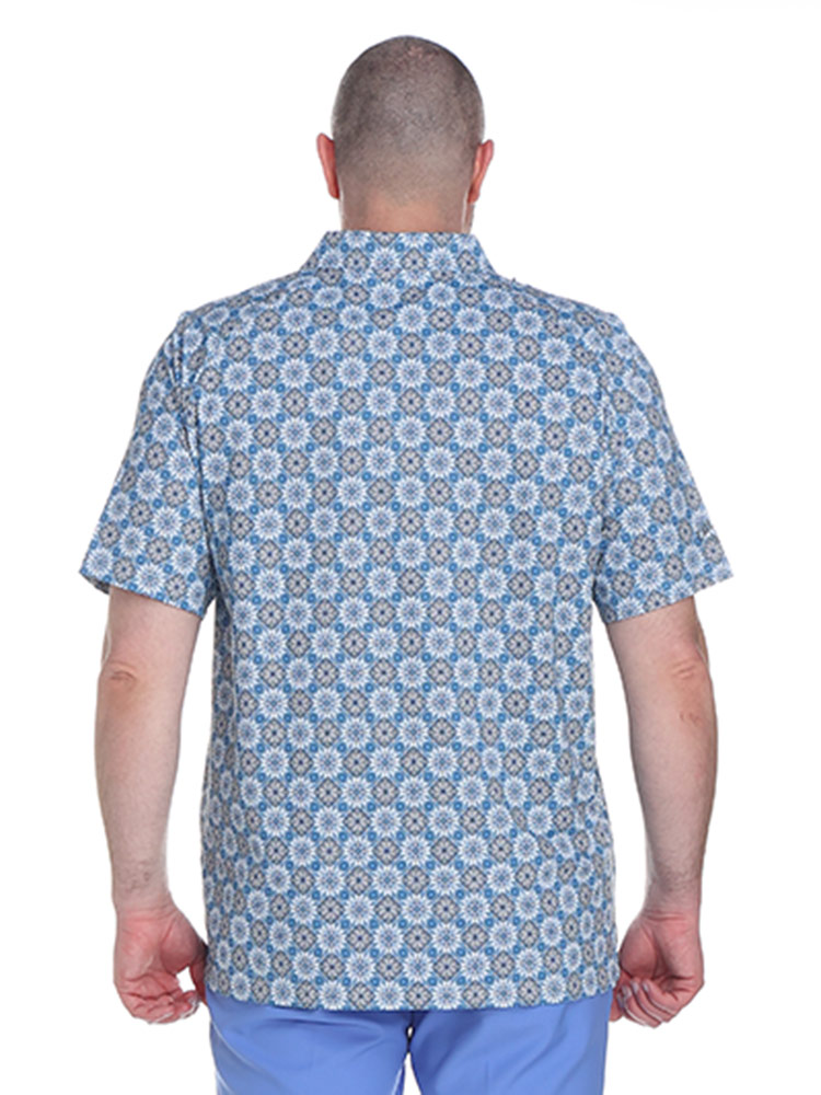 大きいサイズ メンズ Callaway (キャロウェイ) Opti-Dri UPF50 総柄 半袖 ポロシャツ ゴルフ |  大きいサイズの服【サカゼン公式通販】