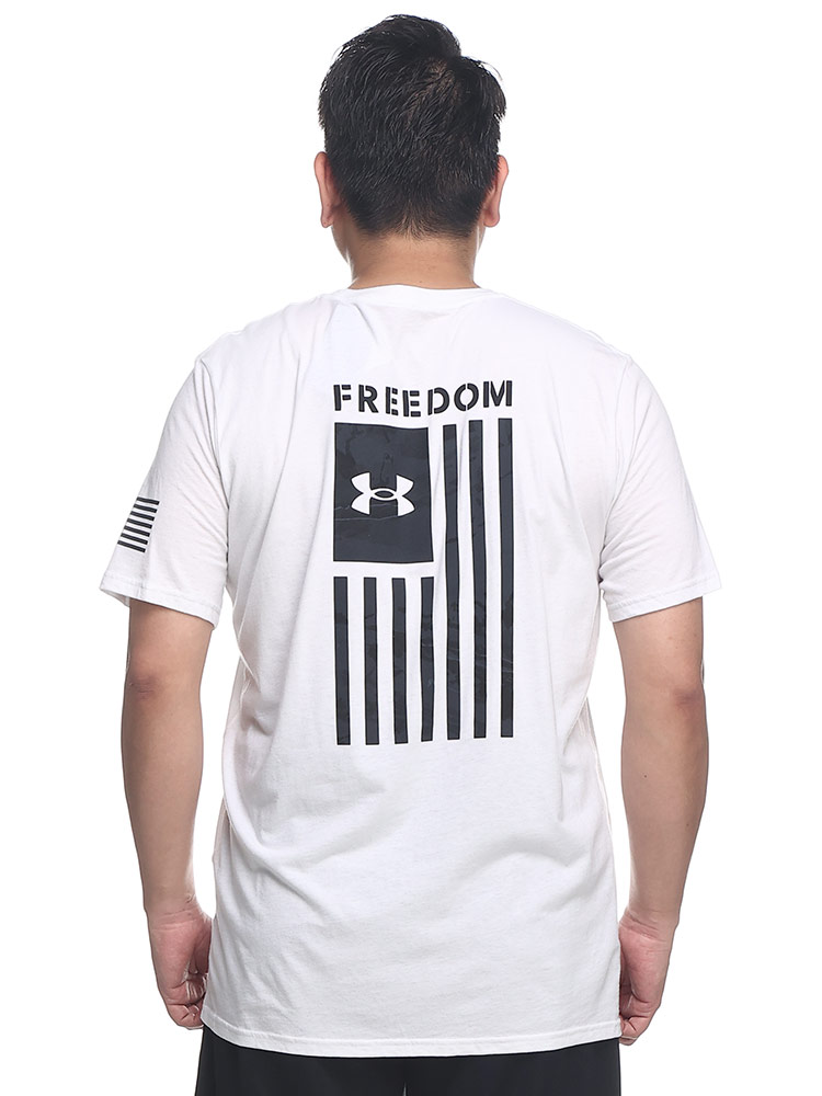 LOOSE バックプリント クルーネック 半袖 Tシャツ FREEDOM FLAG CAMO 