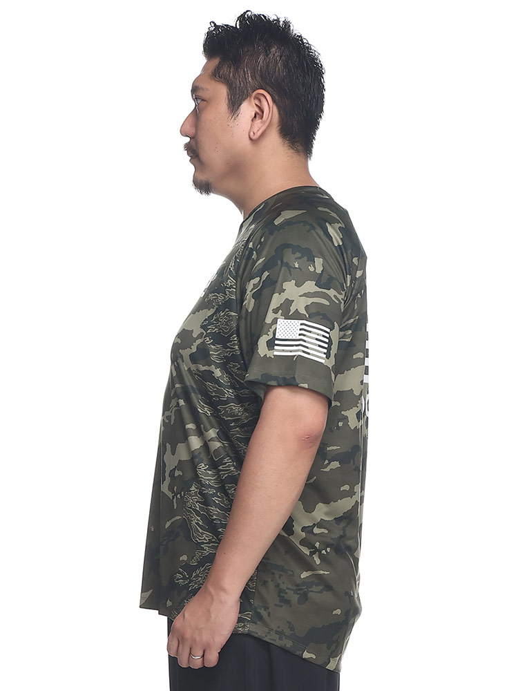 LOOSE 迷彩 クルーネック 半袖 Tシャツ FREEDOM TECH SS CAMO TEE UNDER ARMOU |  大きいサイズの服【サカゼン公式通販】