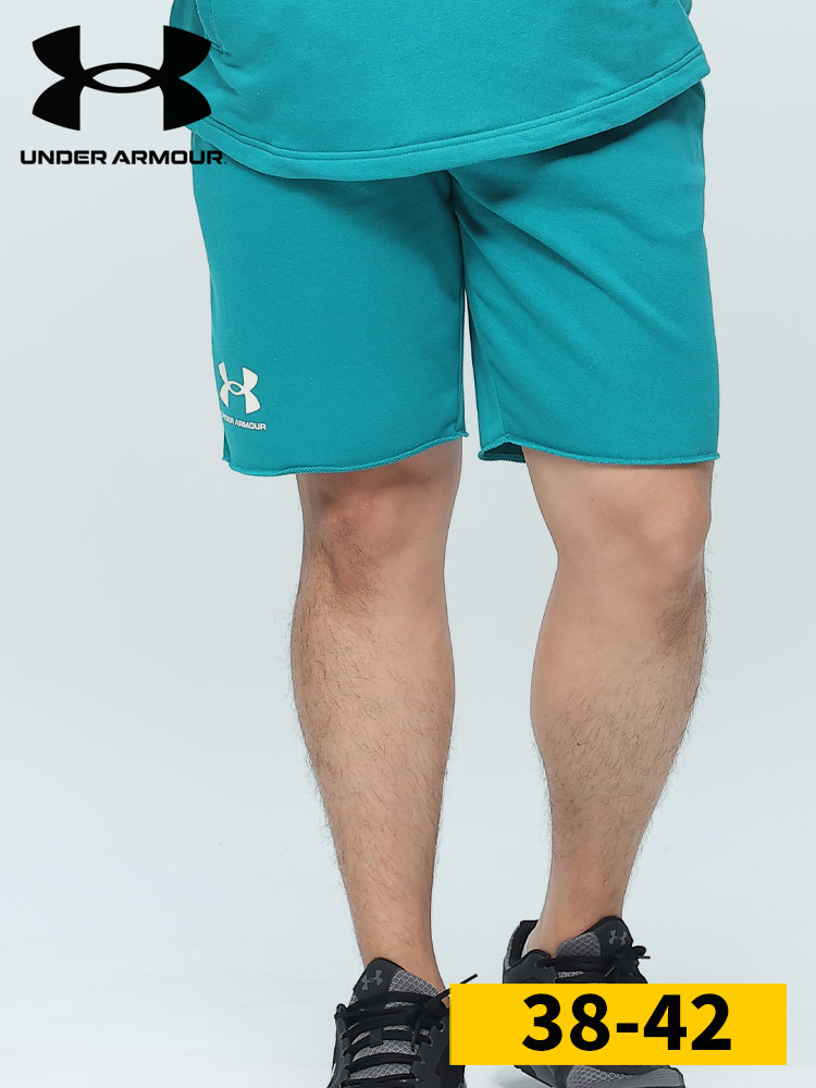 FITTED スウェット ショートパンツ RIVAL TERRY SHORT UNDER ARMOUR