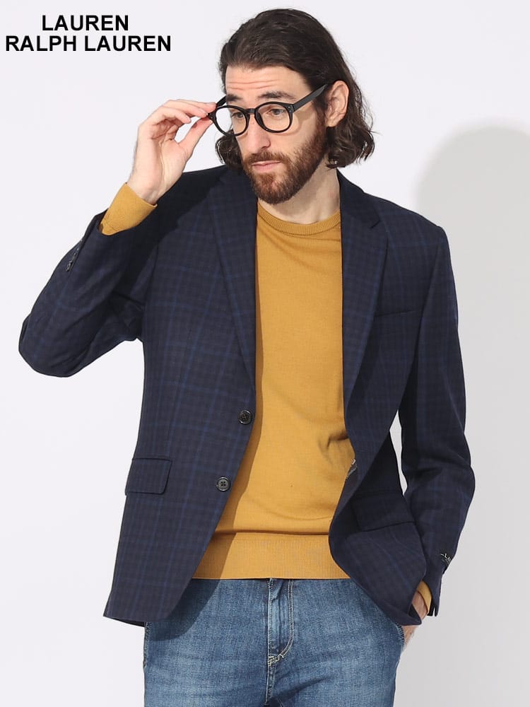 LAUREN RALPH LAUREN  (ローレン ラルフローレン) チェック柄 シングル ジャケット ULTRAFLEX RLLOFT12R2L022 ブランド メンズ 男性 アウター