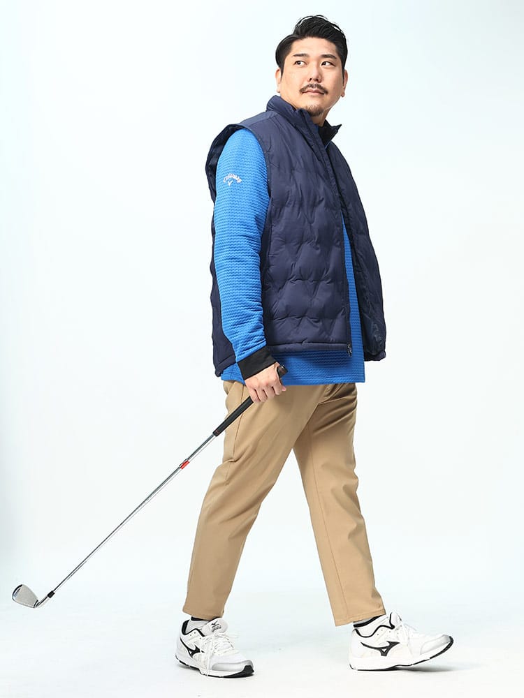 サイドストレッチ フルジップ 中綿 ベスト (Callaway) キャロウェイ 