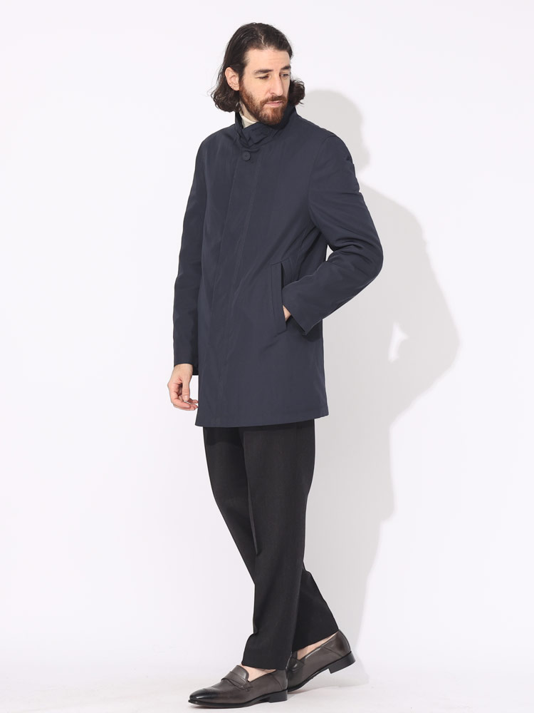 Calvin Klein (カルバンクライン) スタンド フルジップ 中綿コート 