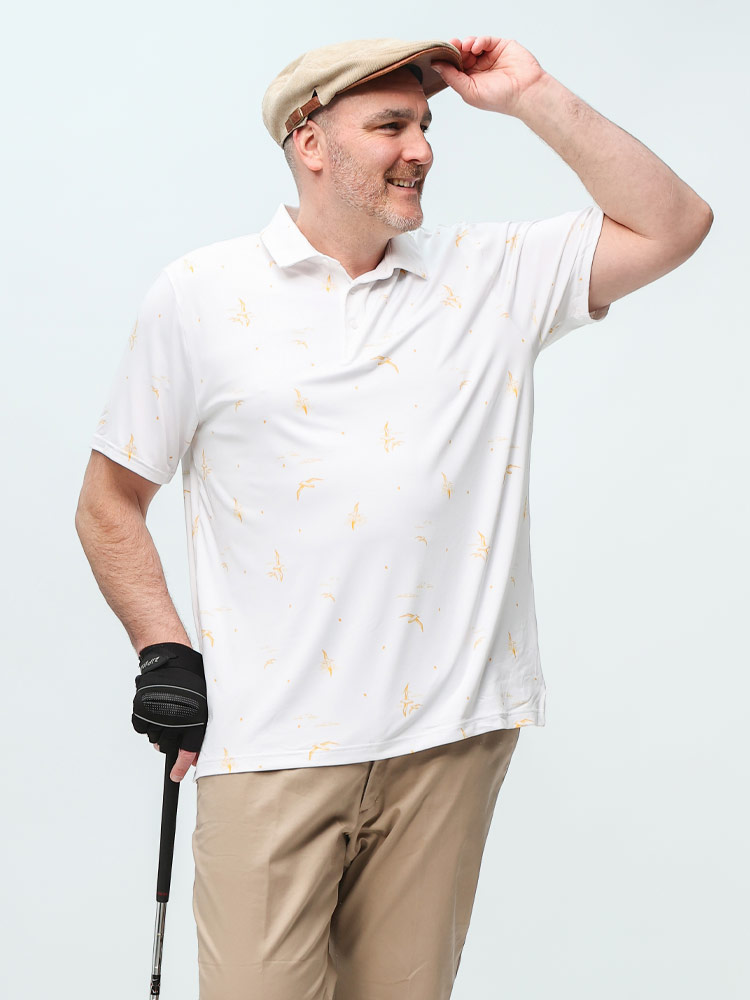 半袖 ポロシャツ LOOSE UPF30 プレイオフ 3.0 アルバトロスプリント ゴルフ USA規格