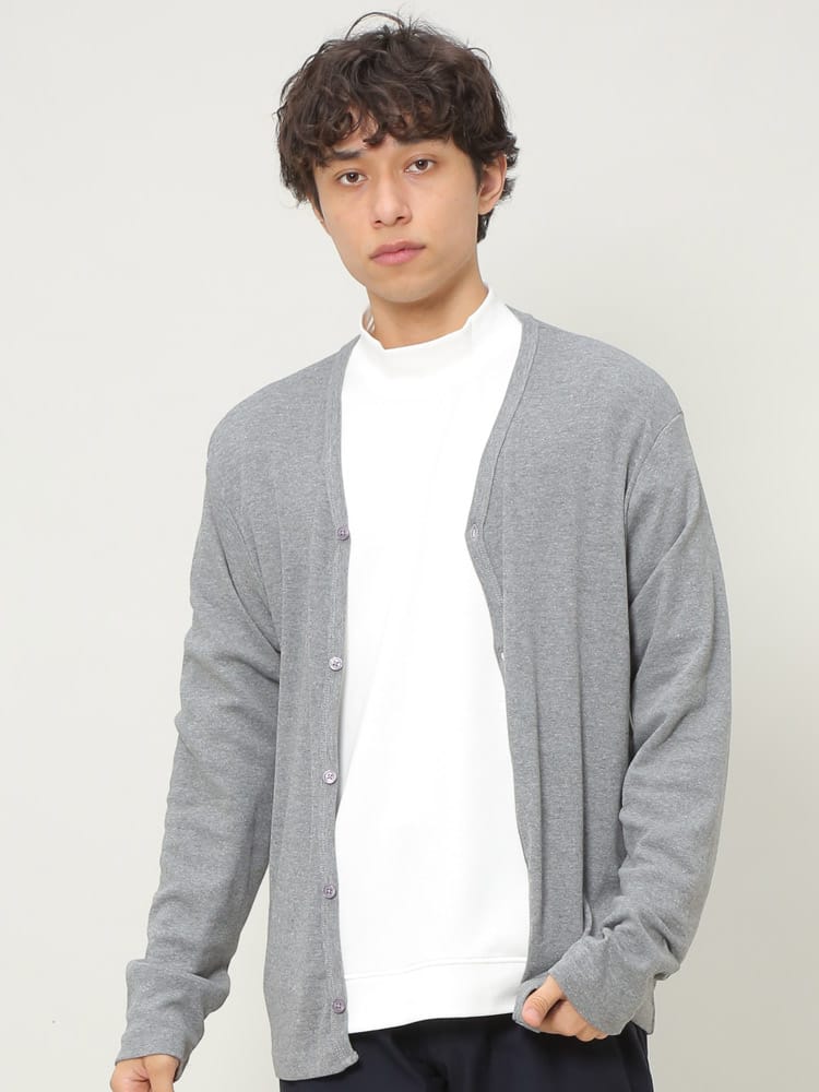 カーディガン メンズ WOODEN DOLL ウッディンドール フライスカーディガン メンズ WEB限定