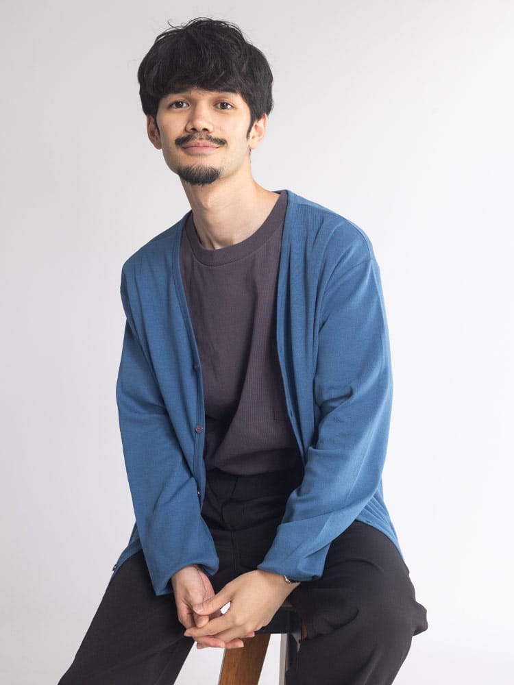 カーディガン メンズ WOODEN DOLL ウッディンドール フライスカーディガン メンズ WEB限定