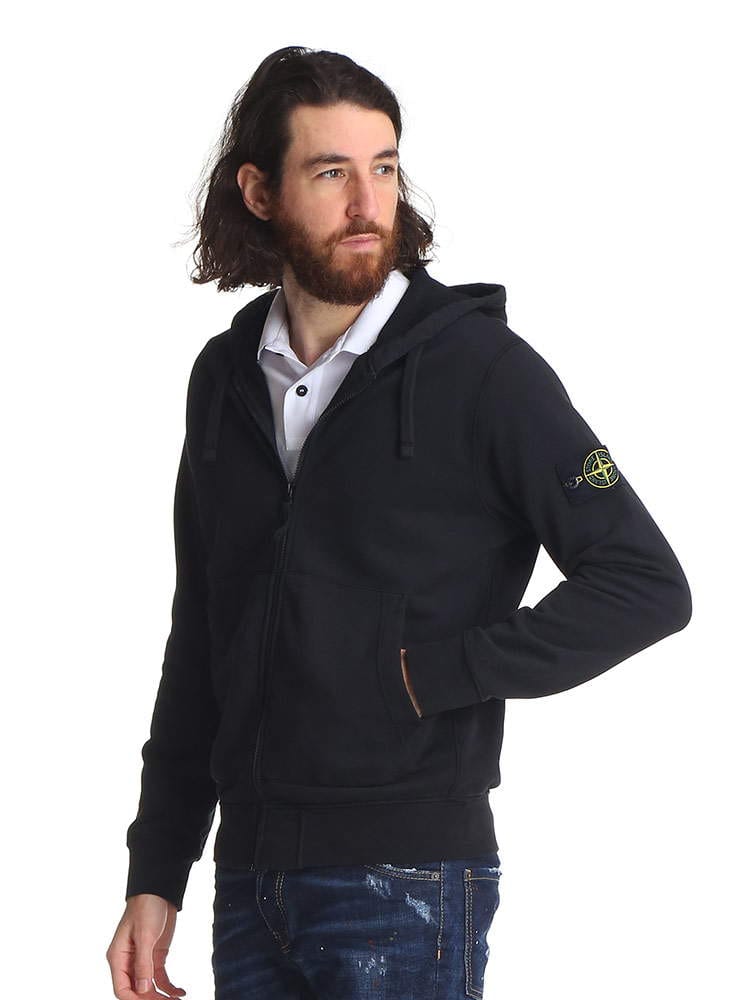 STONE ISLAND (ストーンアイランド) 袖ロゴ フルジップ 長袖 パーカー スウェット SI741564251 メンズ