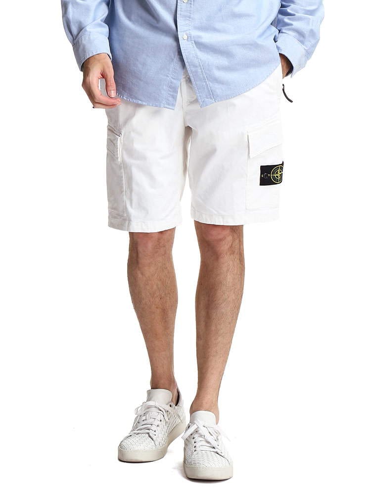 STONE ISLAND (ストーンアイランド) ジップフライ コットン カーゴ ショートパンツ SI7415L0904 ブランド