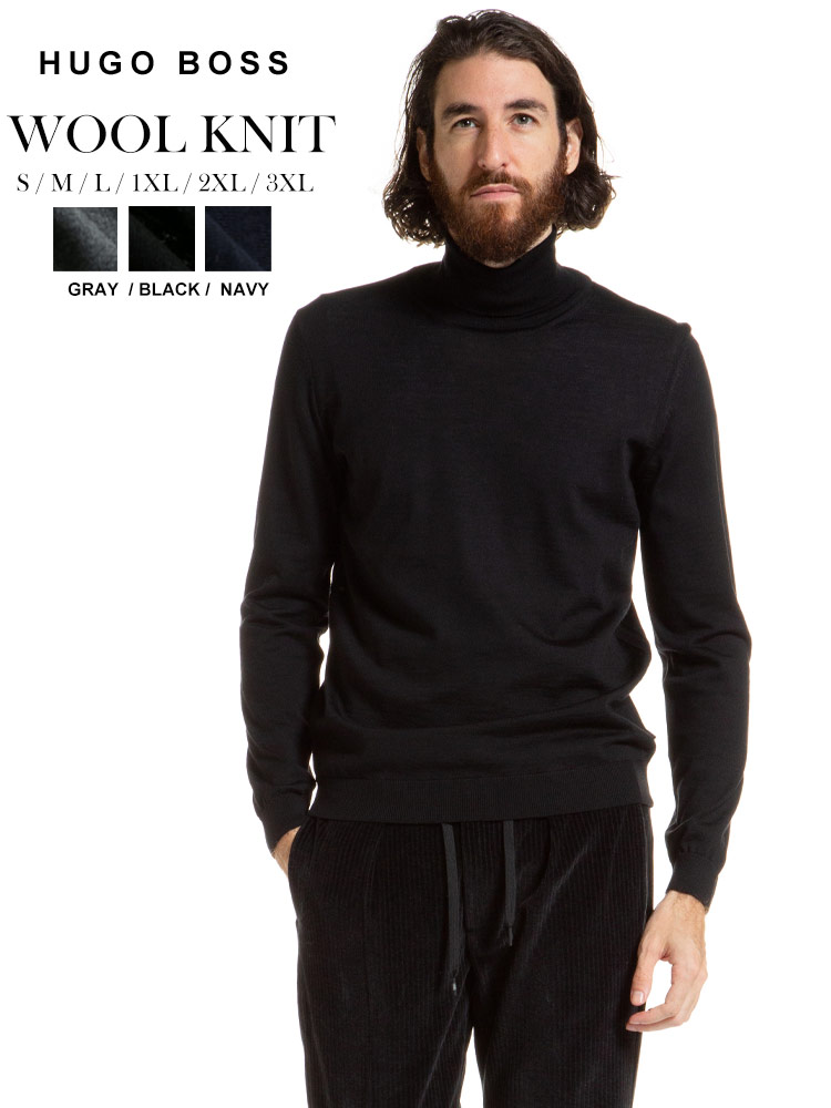 HUGO BOSS ヒューゴボス　メンズ　トップス　ニット　セーター　ブラック一般的な中古品レベルの状態