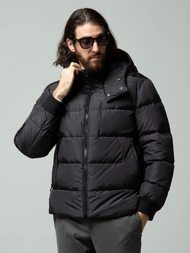 HUGOBOSS (ヒューゴボス) フード着脱 フルジップ ダウンジャケット HBDORLE10237605 ブランド