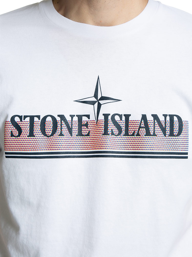 STONE ISLAND (ストーンアイランド) フロントロゴ クルーネック 半袖 Tシャツ SI76152NS92 ブ【サカゼン公式通販】