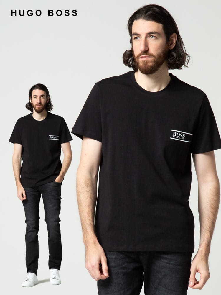 HUGO BOSS (ヒューゴボス) 胸ロゴ クルーネック 半袖 Tシャツ HB50426319 ブランド