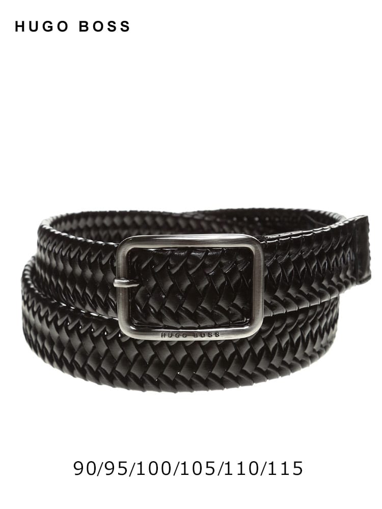 HUGO BOSS (ヒューゴボス) レザー メッシュ ベルト HB50466507 ブランド