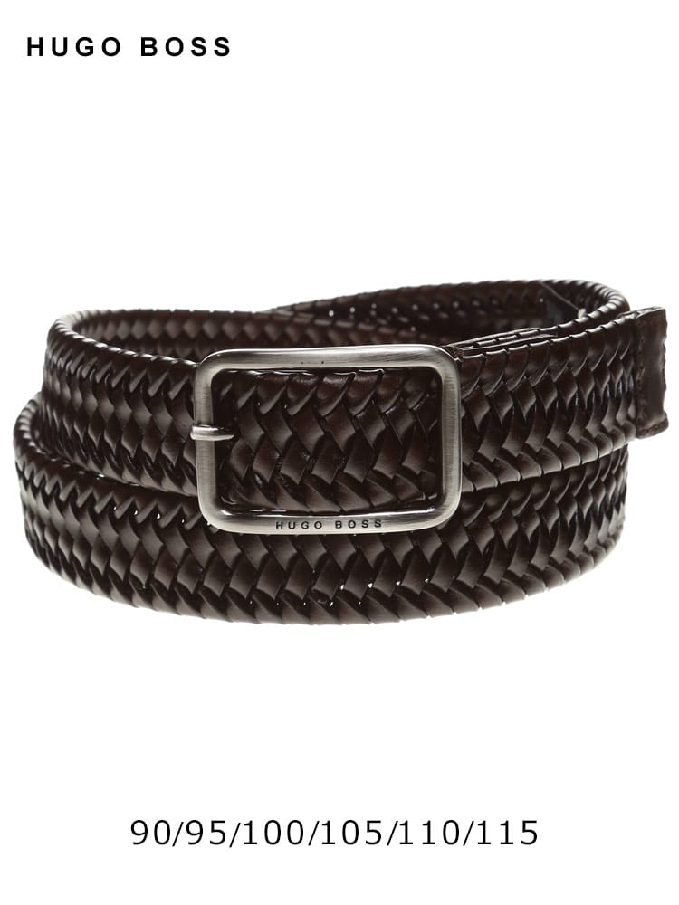 HUGO BOSS (ヒューゴボス) レザー メッシュ ベルト HB50466507 ブランド